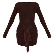 10f5731007ab9bf9e65a9c0e2f47ab11df189c4b_CNL6386_5_chocolate_slinky_wrap_detail_mini_dress