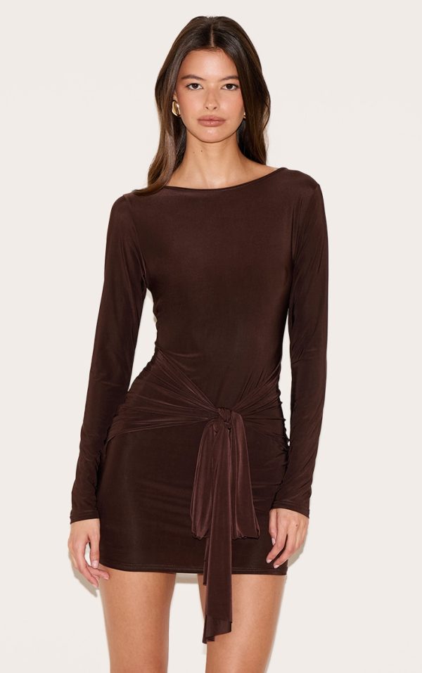 26f691a221cf53b802ee17b849cd6b584d141109_CNL6386_1_chocolate_slinky_wrap_detail_mini_dress