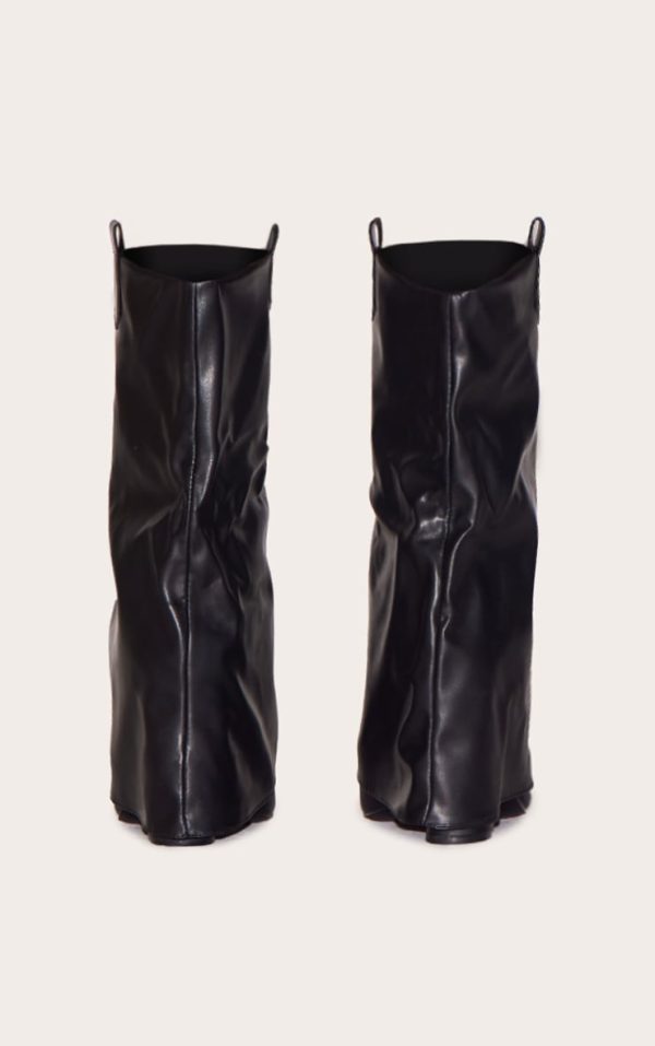 4ac9c730fad22902091d1595b712d9791f980096_CMY6426_3_black_wide_fit_pu_point_toe_fold_over_high_heeled_calf_high_boots