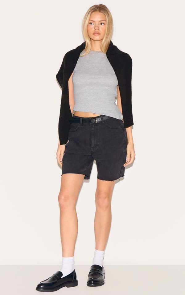5d6566faf46ecbbf8240f058505f8c7ec3a25c3a_CND0744_1_washed_black_longline_fitted_denim_shorts