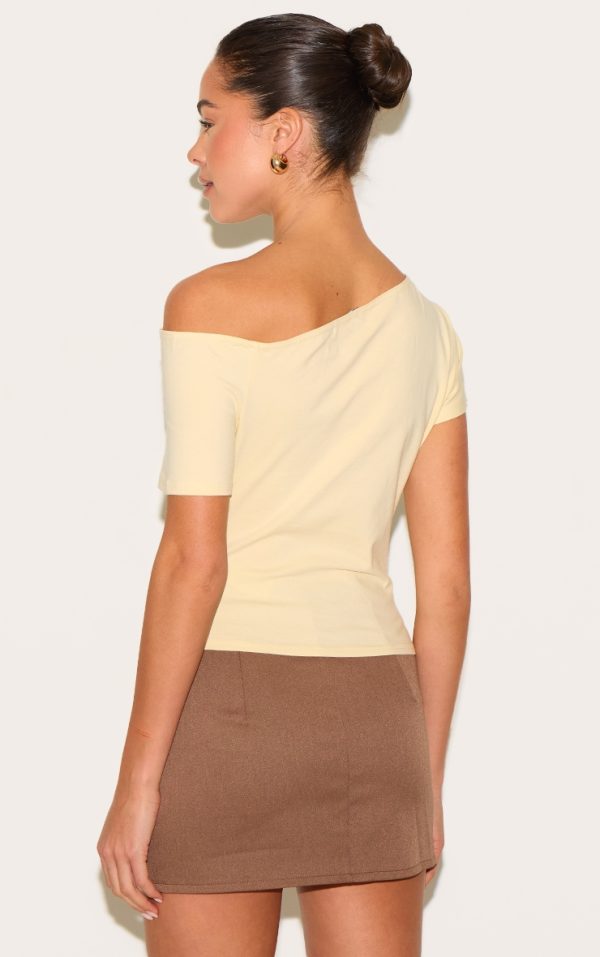8629abdc0ac9248b5540efb99b265ff2b2651cc1_CNM8385_2_butter_yellow_cotton_off_shoulder_drape_longline_top
