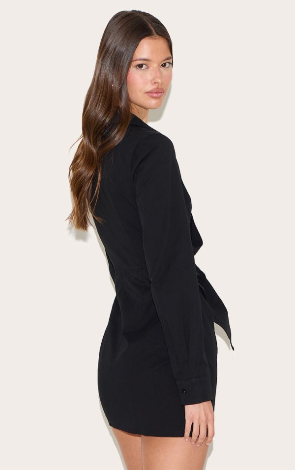 8666ad63ca40838e327e58dcf76e7ba881ddb5e4_CNM1589_2_black_woven_asymmetric_pearl_detail_shirt_dress