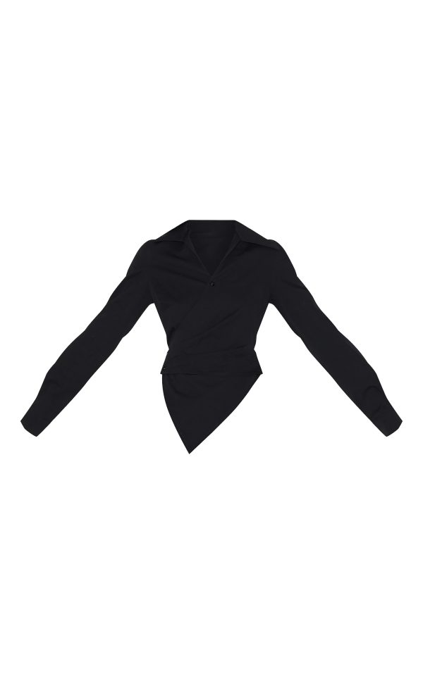 c5e524669782983c150d0b556e7c972c1c313e07_CNM1589_5_black_woven_asymmetric_pearl_detail_shirt_dress