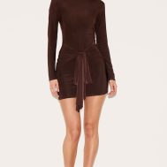 c6c2f958299c8091597ac566dc6ea79bebe02ca4_CNL6386_3_chocolate_slinky_wrap_detail_mini_dress